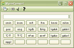 Screen shot of the WyrmConvert application